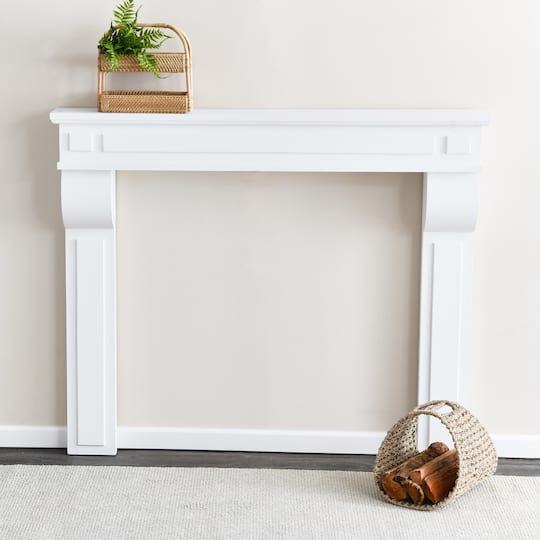 Hello Honey® 5ft. Decorative Lodge Fireplace Mantel